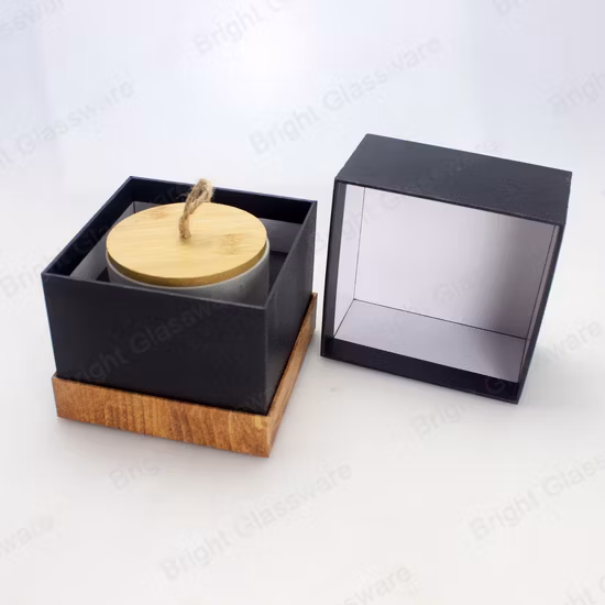 New Unique Pink Color Embossed Logo Concrete Candle Holder