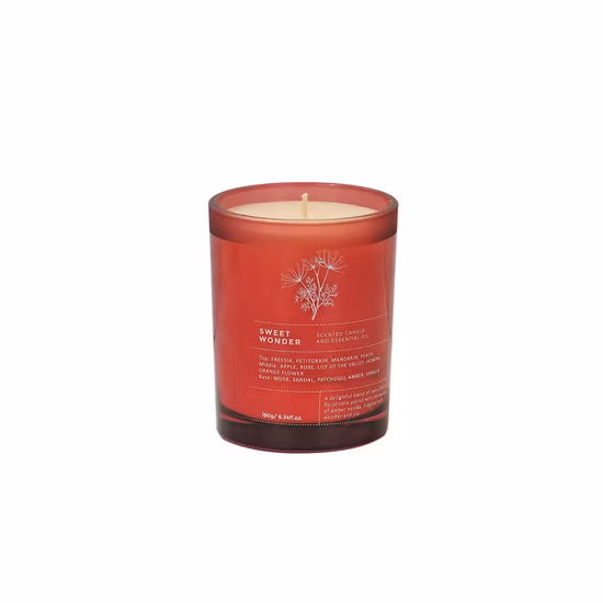 Private Label 6 Oz Soy Wax Glass Candle with Wooden Wick in Customized Color Box