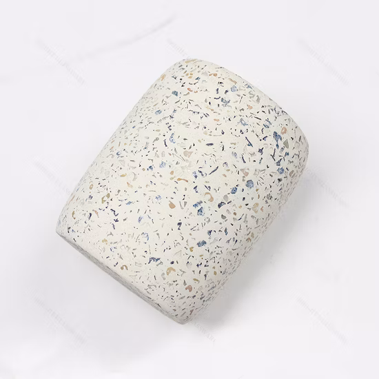 10 Oz Home Decor Multipurpose Handmade Tall Cylinder Shape Concrete Candle Jar Holder